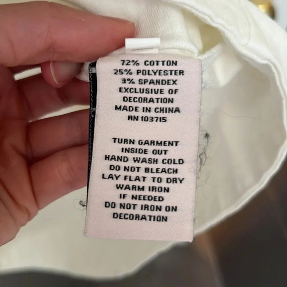 Nanette  Lepore Denim Short Sleeve Button Up Midi Dress | Size XS White - Picture 6 of 6